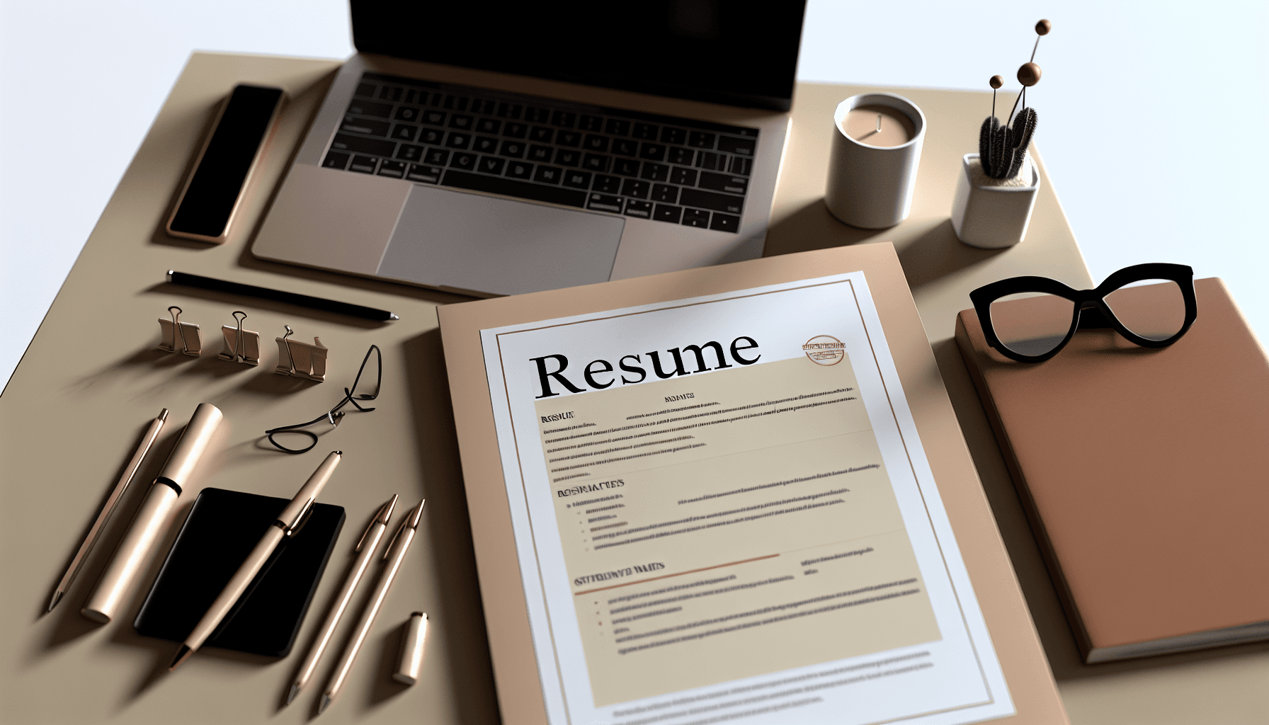 Resume writing and optimization illustration for article: Resume Red Flags That Cost You Interviews: Common Mistakes Hiring Managers Notice First